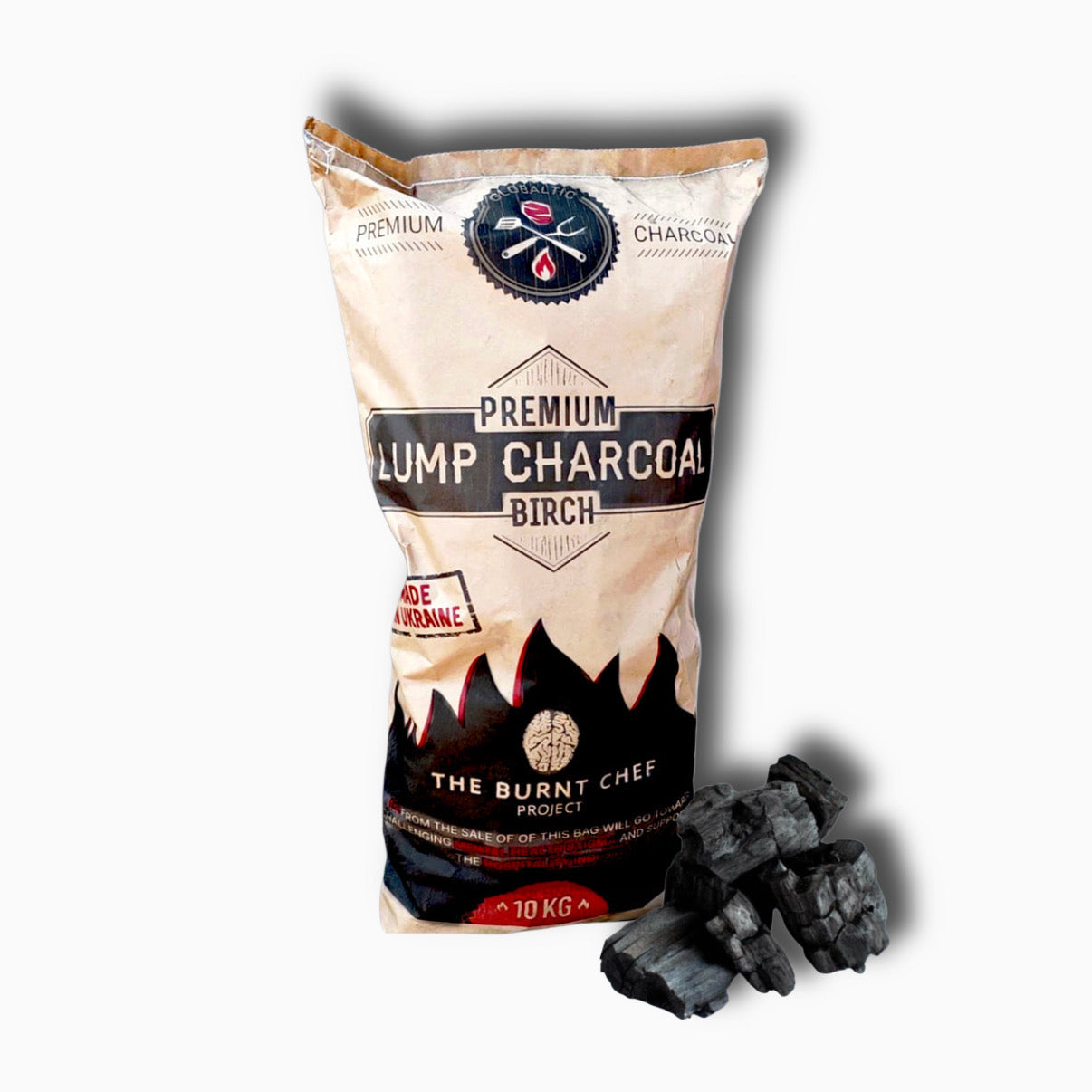 The Burnt Chef Project 10kg Birch charcoal - Globaltic