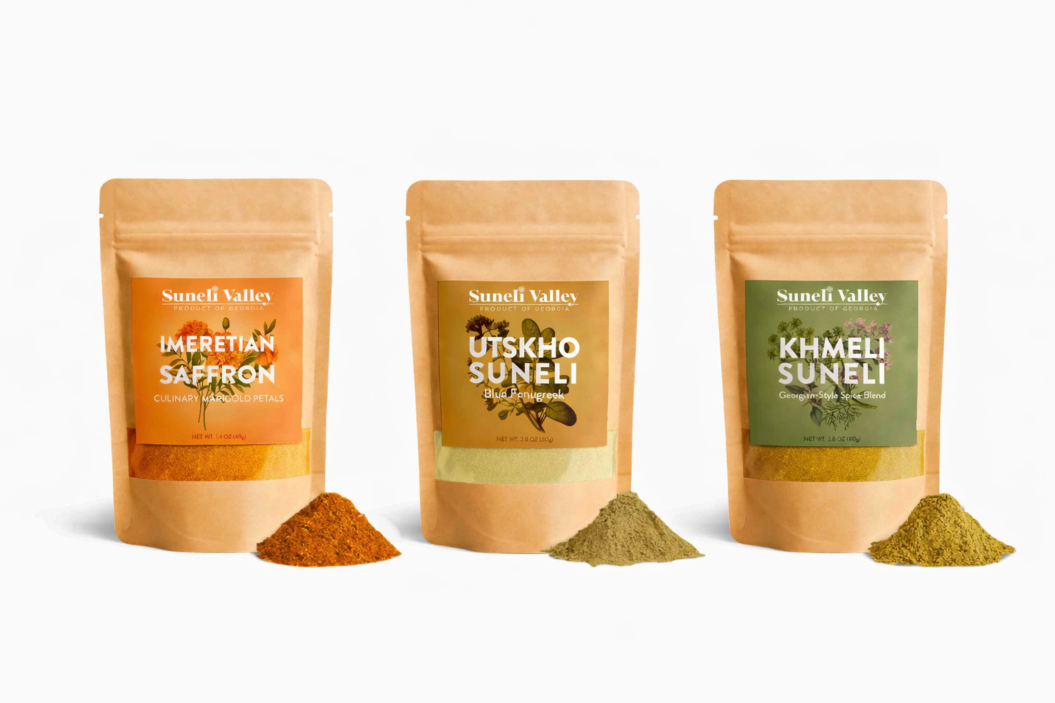 Flavours of Fire & Earth – Georgian Seasoning Set 3pc