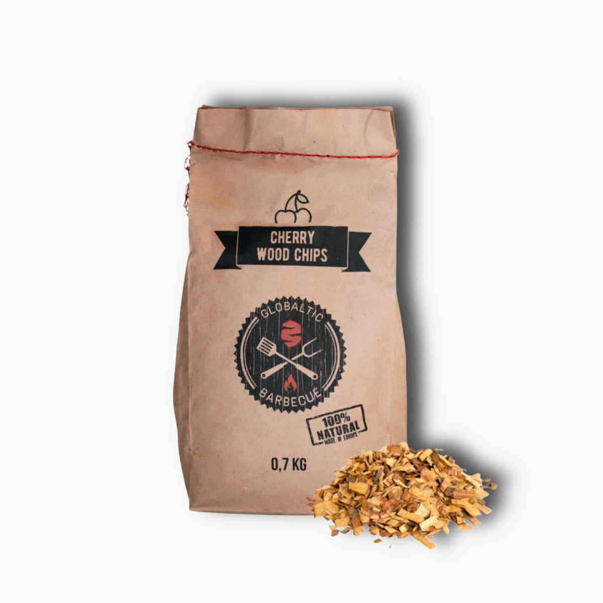 Wood smoking chips Cherry 0.7kg - Globaltic