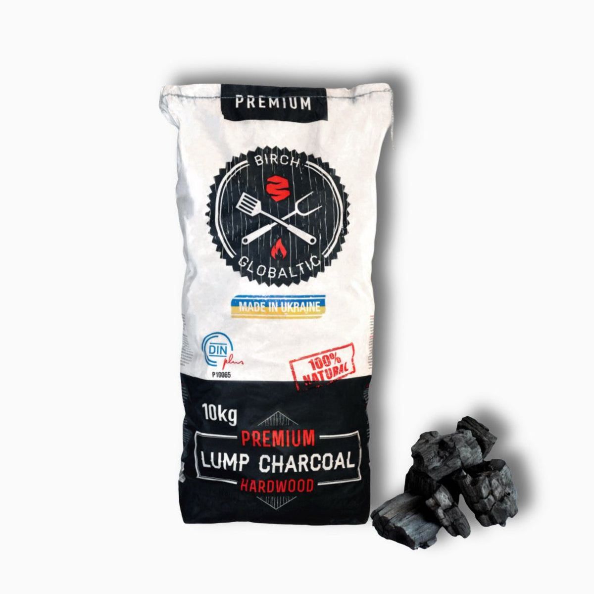 Birch Lumpwood Charcoal 10 kg - Globaltic