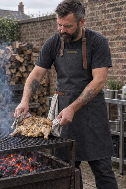 Deluxe Leather BBQ Apron